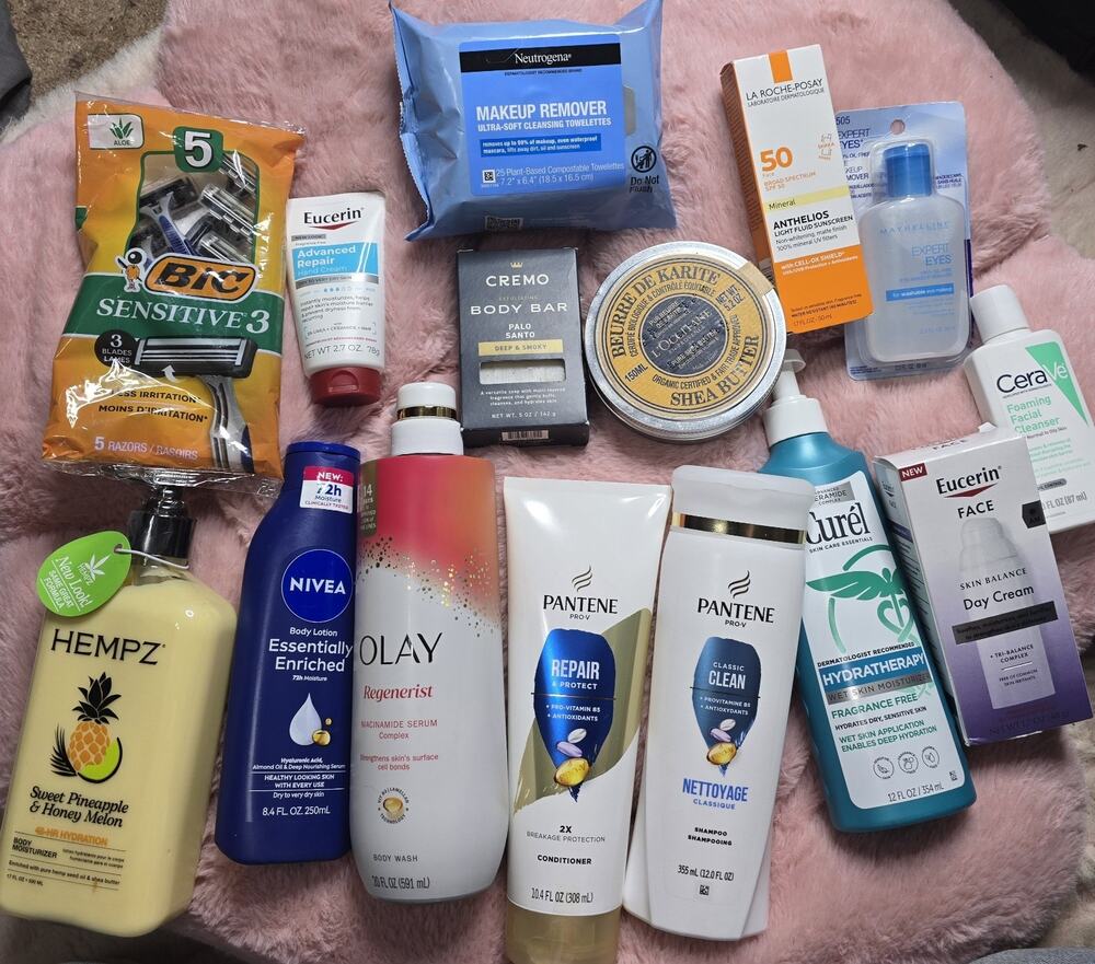 Lot Worth $75+ Skincare, Makeup, Hygiene, Shave, Lotion, Sunscreen, Mixed